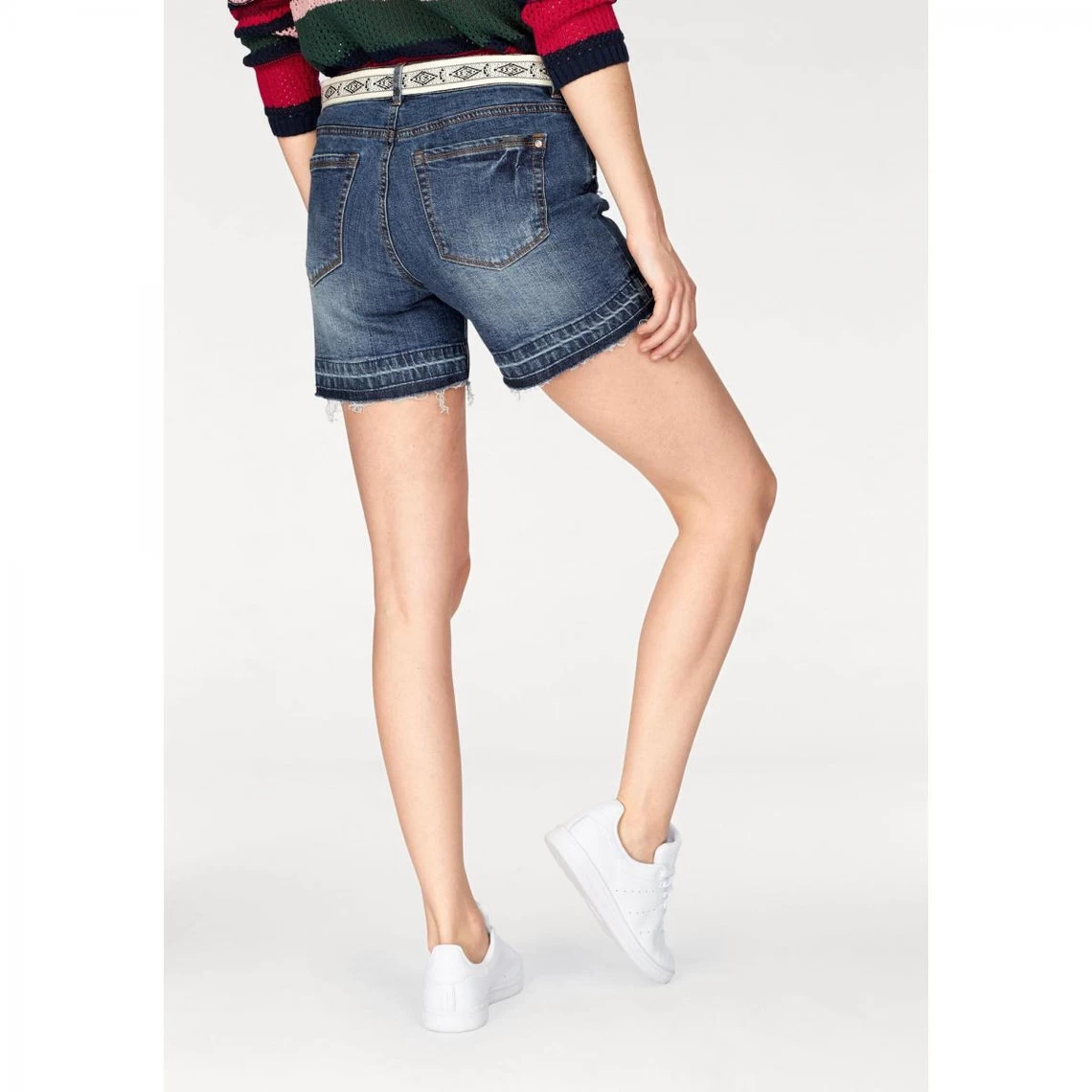 Short Court Denim Effet Destroyed Femme Tom Tailor Denim - Bleu Used | 3 SUISSES 4 Short Court Denim Effet Destroyed Femme Tom Tailor Denim - Bleu Used | 3 SUISSES – Image 2