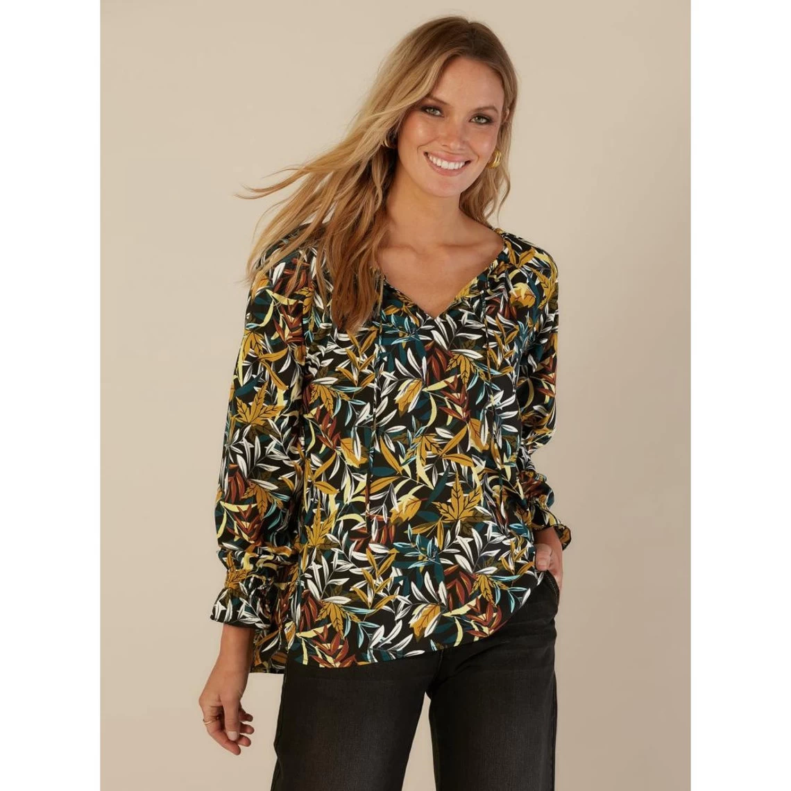 Blouse à Pois Pour Femme Manche 3/4 | 3 SUISSES 2 Blouse à Pois Pour Femme Manche 3/4 | 3 SUISSES