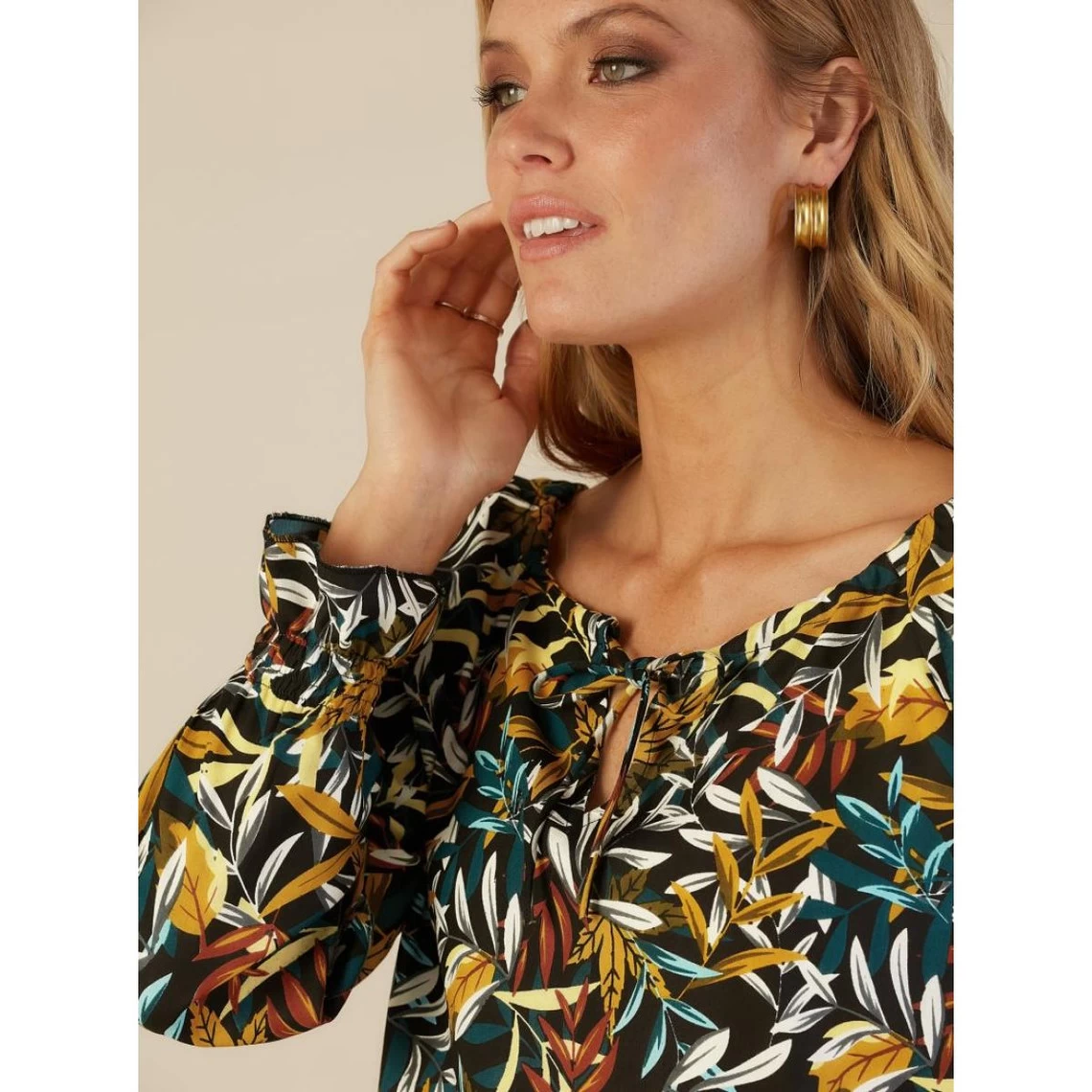 Blouse à Pois Pour Femme Manche 3/4 | 3 SUISSES 5 Blouse à Pois Pour Femme Manche 3/4 | 3 SUISSES – Image 4