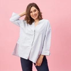 Blouse Asymétrique Rayée Manches 3/4 Femme - Imprimé | 3 SUISSES