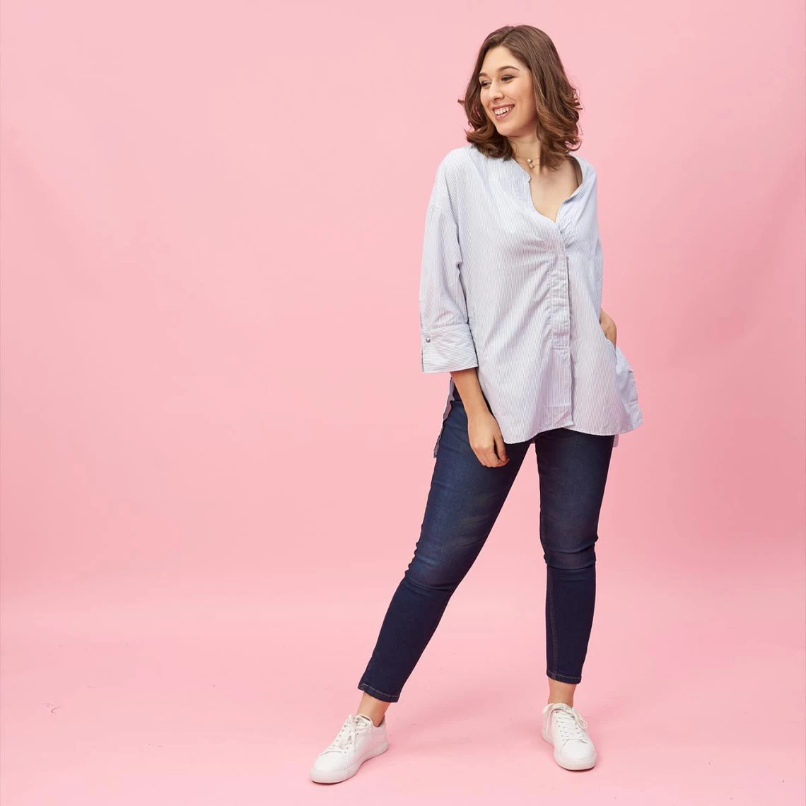 Blouse Asymétrique Rayée Manches 3/4 Femme - Imprimé | 3 SUISSES 6 Blouse Asymétrique Rayée Manches 3/4 Femme - Imprimé | 3 SUISSES – Image 4