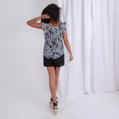 Blouse Fleurie à Volants Charlotte | Blouse 3 SUISSES -Chic Femme Soldes blouse fleurie a volants charlotte 1215837 2 1140x1140