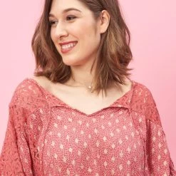 Blouse Col V Avec Application De Dentelle Klauda | 3 SUISSES 9 Blouse Col V Avec Application De Dentelle Klauda | 3 SUISSES -Chic Femme Soldes blouse manches 34 col v a dentelle 1178265 3 1140x1140