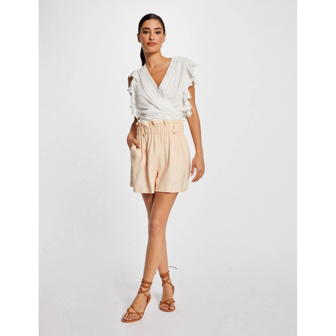 MORGAN Blouse Manches Courtes à Volants | 3 SUISSES 4 MORGAN Blouse Manches Courtes à Volants | 3 SUISSES – Image 2