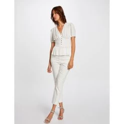 Chic Femme Soldes -Chic Femme Soldes blouse manches courtes imprime cachemire ecru 3408010 6474444 44 1140x1140