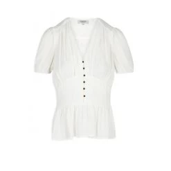 MORGAN Blouse Manches Courtes Imprimé Cachemire | 3 SUISSES 9 MORGAN Blouse Manches Courtes Imprimé Cachemire | 3 SUISSES -Chic Femme Soldes blouse manches courtes imprime cachemire ecru 3408010 6474446 46 1140x1140