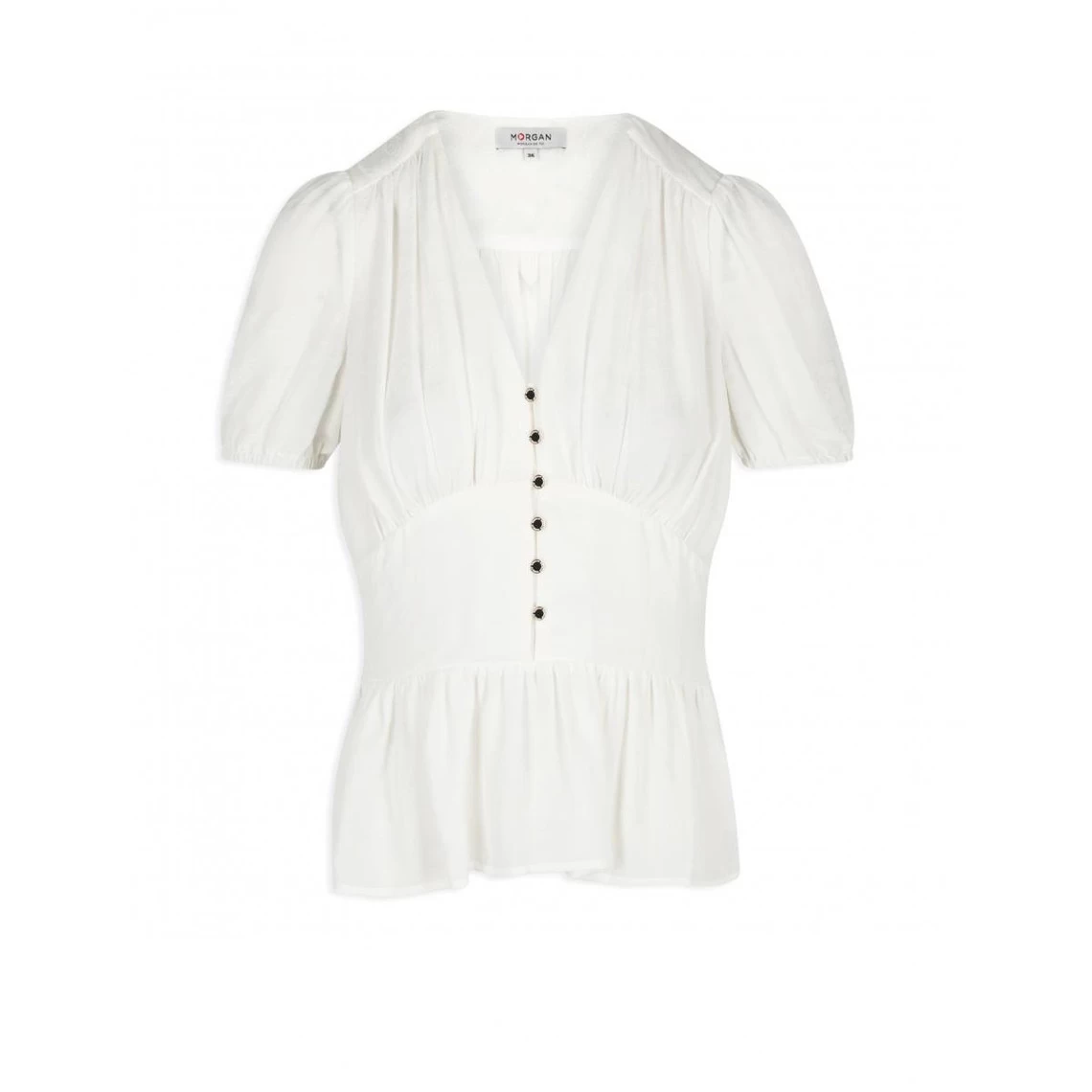 MORGAN Blouse Manches Courtes Imprimé Cachemire | 3 SUISSES 5 MORGAN Blouse Manches Courtes Imprimé Cachemire | 3 SUISSES – Image 3