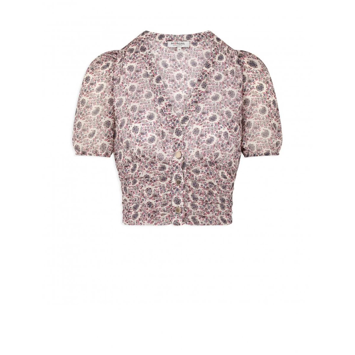 MORGAN Blouse Manches Courtes Imprimé | 3 SUISSES 7 MORGAN Blouse Manches Courtes Imprimé | 3 SUISSES – Image 5