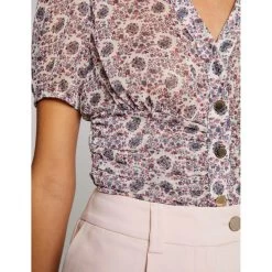 MORGAN Blouse Manches Courtes Imprimé | 3 SUISSES 9 MORGAN Blouse Manches Courtes Imprimé | 3 SUISSES -Chic Femme Soldes blouse manches courtes imprime multico 3408796 6477700 1140x1140