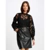 MORGAN Blouse Manches Longues En Dentelle | 3 SUISSES 2 MORGAN Blouse Manches Longues En Dentelle | 3 SUISSES -Chic Femme Soldes blouse manches longues en dentelle noir 3408784 6477640 40 1140x1140