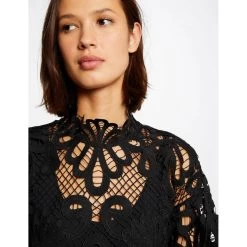 MORGAN Blouse Manches Longues En Dentelle | 3 SUISSES 10 MORGAN Blouse Manches Longues En Dentelle | 3 SUISSES -Chic Femme Soldes blouse manches longues en dentelle noir 3408784 6477646 46 1140x1140