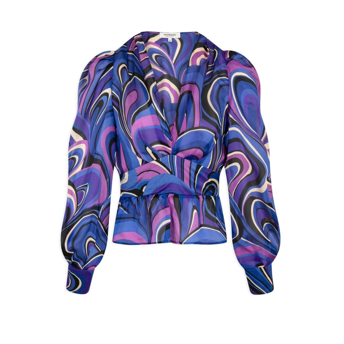 MORGAN Blouse Manches Longues Imprimé Abstrait MULTICO | 3 SUISSES 5 MORGAN Blouse Manches Longues Imprimé Abstrait MULTICO | 3 SUISSES – Image 3