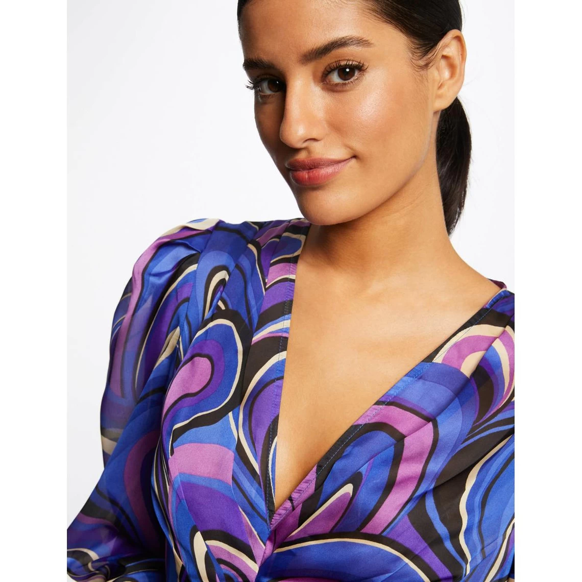 MORGAN Blouse Manches Longues Imprimé Abstrait MULTICO | 3 SUISSES 6 MORGAN Blouse Manches Longues Imprimé Abstrait MULTICO | 3 SUISSES – Image 4