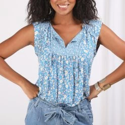 Blouse Sans Manche Imprimée Manon | Blouse 3 SUISSES 11 Blouse Sans Manche Imprimée Manon | Blouse 3 SUISSES -Chic Femme Soldes blouse sans manche imprimee 1172981 3 1140x1140