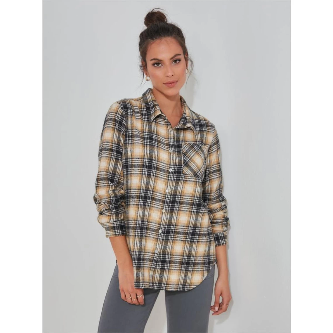 Chemise à Carreaux En Flanelle Douce Au Toucher | 3 SUISSES 3 Chemise à Carreaux En Flanelle Douce Au Toucher | 3 SUISSES