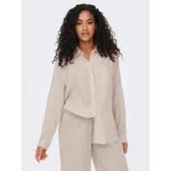 ONLY Chemise Beige | 3 SUISSES 11 ONLY Chemise Beige | 3 SUISSES -Chic Femme Soldes chemise beige 15259585 3996894 5 1140x1140