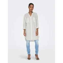 ONLY Chemise Blanc | 3 SUISSES 12 ONLY Chemise Blanc | 3 SUISSES -Chic Femme Soldes chemise blanc 15267738 3980649 5 1140x1140