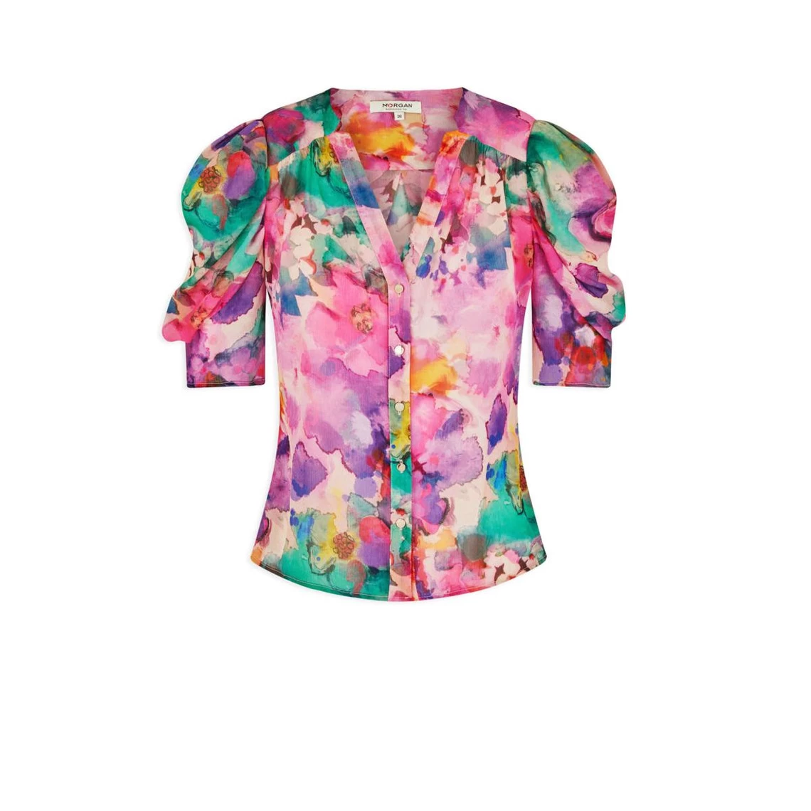 MORGAN Chemise Manches Courtes Imprimée | 3 SUISSES 5 MORGAN Chemise Manches Courtes Imprimée | 3 SUISSES – Image 3