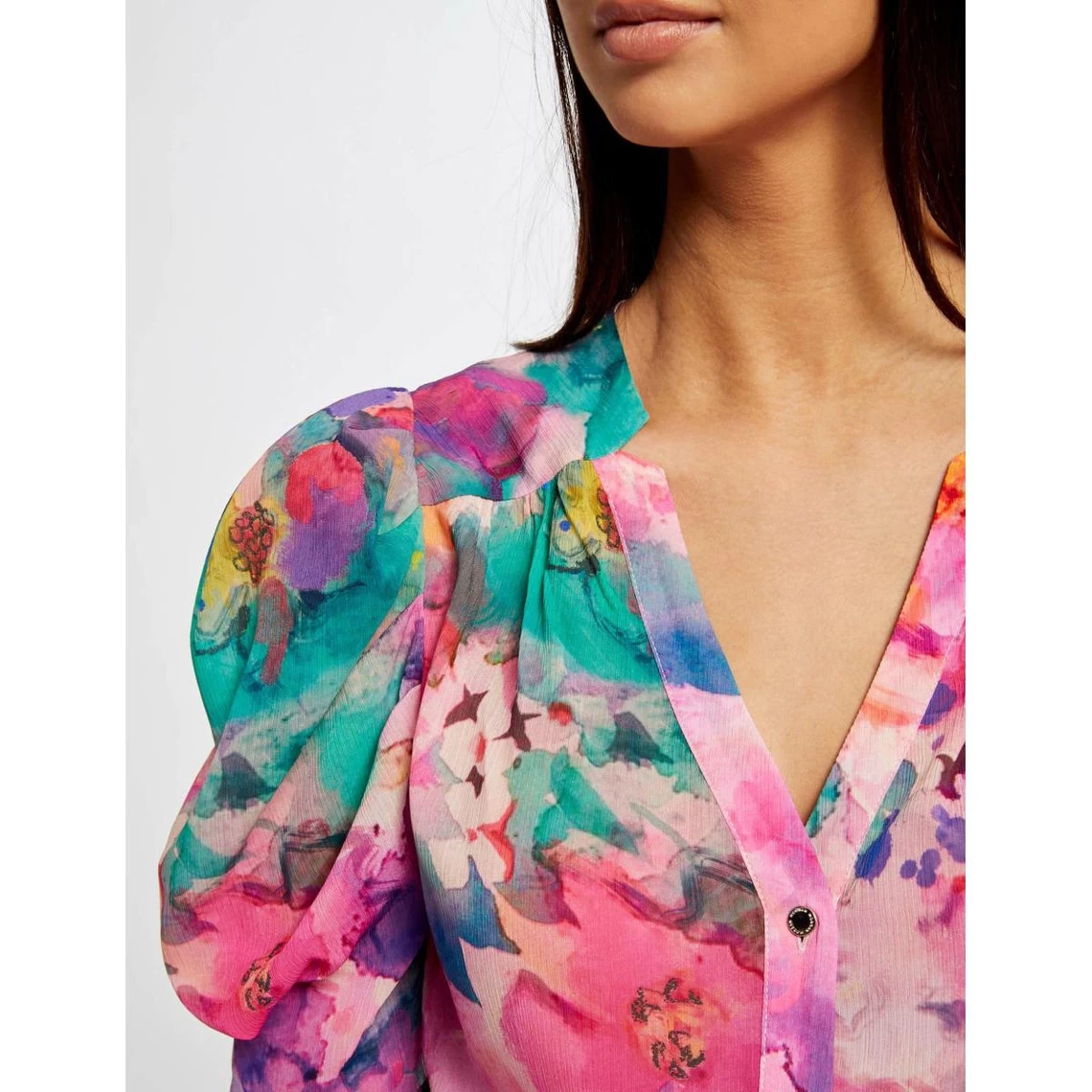 MORGAN Chemise Manches Courtes Imprimée | 3 SUISSES 6 MORGAN Chemise Manches Courtes Imprimée | 3 SUISSES – Image 4