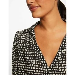 MORGAN Chemise Manches Longues Imprimé à Pois | 3 SUISSES 10 MORGAN Chemise Manches Longues Imprimé à Pois | 3 SUISSES -Chic Femme Soldes chemise manches longues imprime a pois noir 3417796 6528822 22 1140x1140