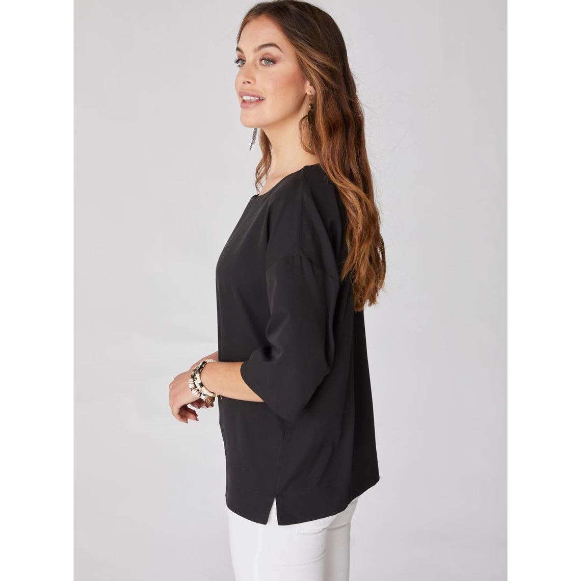 Blouse Fendue à Col Bateau | Blouse 3 SUISSES 5 Blouse Fendue à Col Bateau | Blouse 3 SUISSES – Image 3
