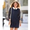 Robe Courte Manches 3/4 Bas Ondulés Femme - Bleu Marine | 3 SUISSES 1 Robe Courte Manches 3/4 Bas Ondulés Femme - Bleu Marine | 3 SUISSES -Chic Femme Soldes d41d3f12 451b 4426 b52e c5d46eba5769 zoom prd 3s 1140x1140
