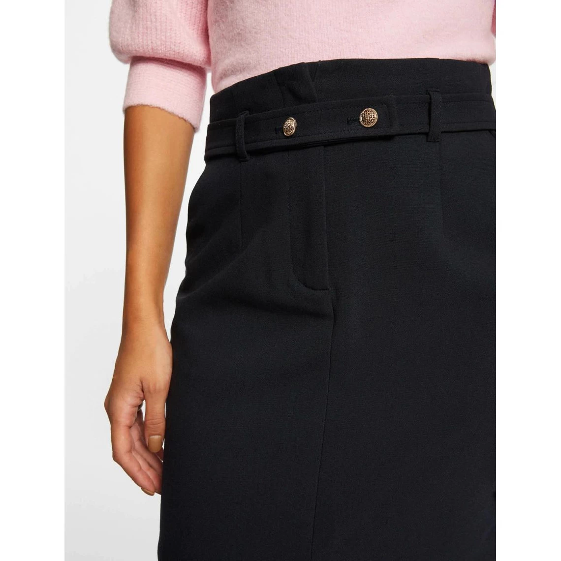 MORGAN Jupe City Droite Taille Haute MARINE | 3 SUISSES 6 MORGAN Jupe City Droite Taille Haute MARINE | 3 SUISSES – Image 4