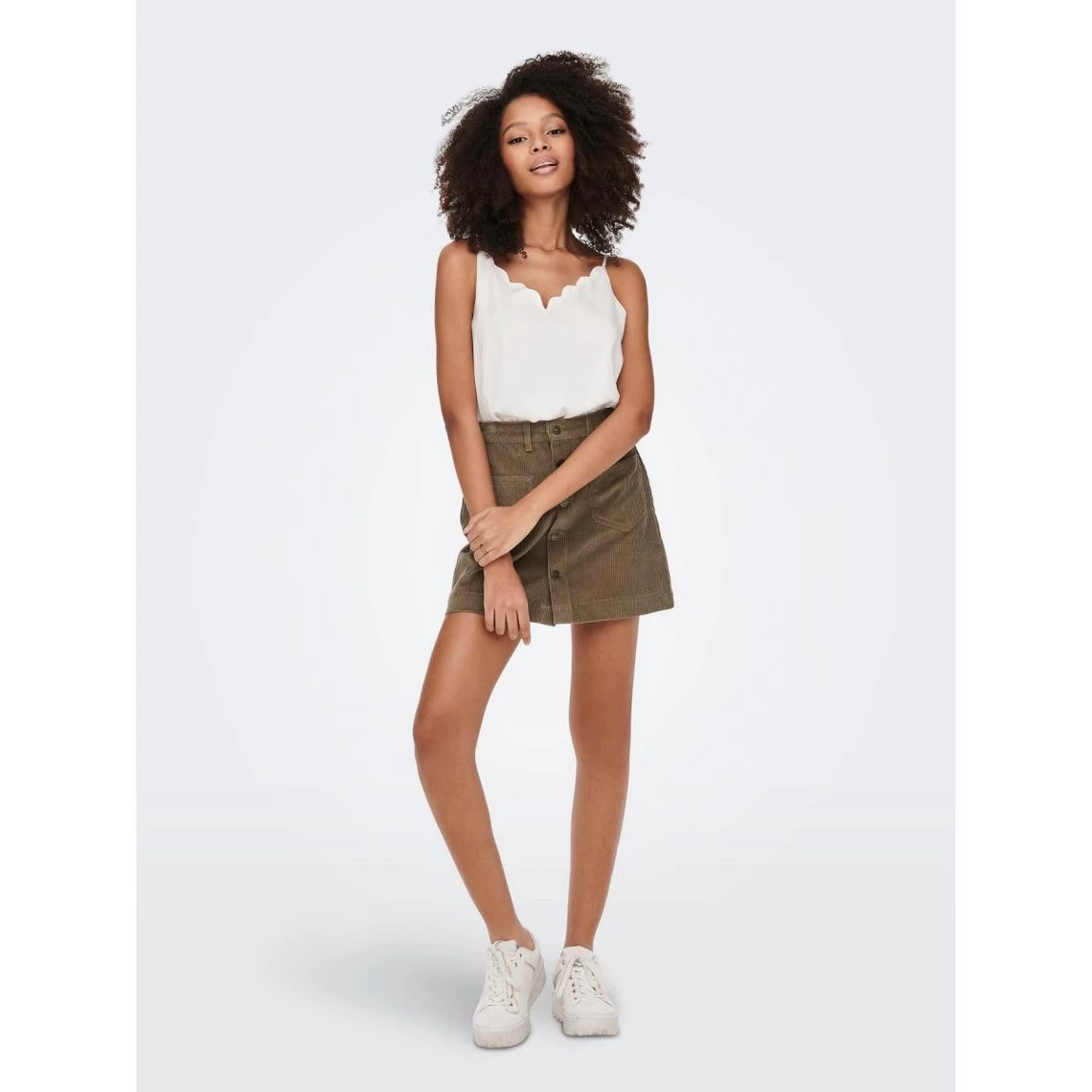 ONLY Jupe Courte Marron | 3 SUISSES 4 ONLY Jupe Courte Marron | 3 SUISSES – Image 2