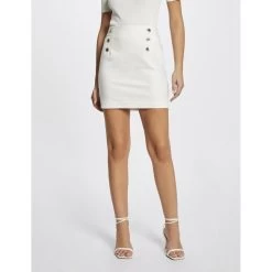 MORGAN Jupe Droite à Ponts | 3 SUISSES