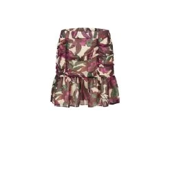 MORGAN Jupe Droite à Volants Imprimé Végétal | 3 SUISSES 9 MORGAN Jupe Droite à Volants Imprimé Végétal | 3 SUISSES -Chic Femme Soldes jupe droite a volants imprime vegetal multico 3507596 6982070 70 1140x1140