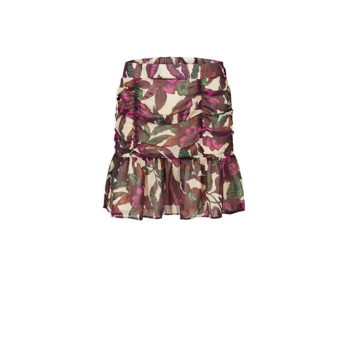 MORGAN Jupe Droite à Volants Imprimé Végétal | 3 SUISSES 5 MORGAN Jupe Droite à Volants Imprimé Végétal | 3 SUISSES – Image 3