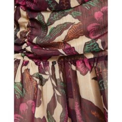 MORGAN Jupe Droite à Volants Imprimé Végétal | 3 SUISSES 11 MORGAN Jupe Droite à Volants Imprimé Végétal | 3 SUISSES -Chic Femme Soldes jupe droite a volants imprime vegetal multico 3507596 6982074 74 1140x1140