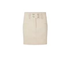 MORGAN Jupe Droite Avec Boutons | 3 SUISSES 9 MORGAN Jupe Droite Avec Boutons | 3 SUISSES -Chic Femme Soldes jupe droite avec boutons beige 3507356 6981016 16 1140x1140