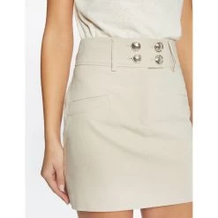 MORGAN Jupe Droite Avec Boutons | 3 SUISSES 10 MORGAN Jupe Droite Avec Boutons | 3 SUISSES -Chic Femme Soldes jupe droite avec boutons beige 3507356 6981018 18 1140x1140