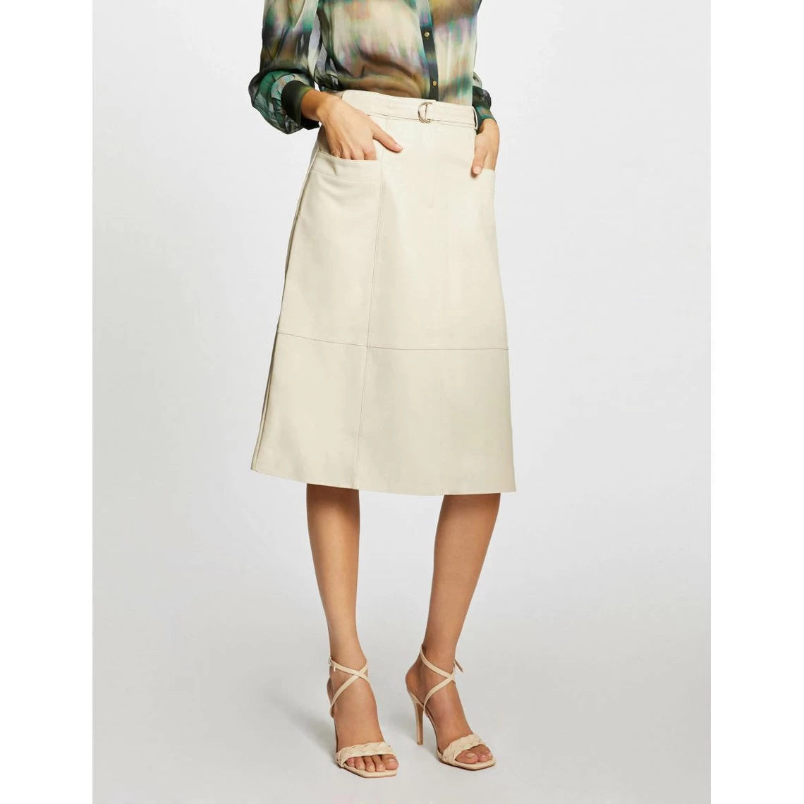 MORGAN Jupe Droite Ceinturée | 3 SUISSES 3 MORGAN Jupe Droite Ceinturée | 3 SUISSES