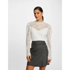 MORGAN Jupe Droite Effet Portefeuille GRIS ANTHRACITE | 3 SUISSES -Chic Femme Soldes jupe droite effet portefeuille gris anthracite 3431234 6601670 70 1140x1140