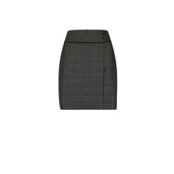 MORGAN Jupe Droite Effet Portefeuille GRIS ANTHRACITE | 3 SUISSES -Chic Femme Soldes jupe droite effet portefeuille gris anthracite 3431234 6601672 72 1140x1140