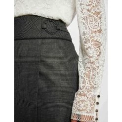 MORGAN Jupe Droite Effet Portefeuille GRIS ANTHRACITE | 3 SUISSES -Chic Femme Soldes jupe droite effet portefeuille gris anthracite 3431234 6601674 74 1140x1140