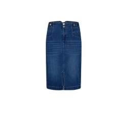 MORGAN Jupe Droite Fendue En Jean | 3 SUISSES 9 MORGAN Jupe Droite Fendue En Jean | 3 SUISSES -Chic Femme Soldes jupe droite fendue en jean jean stone 3408070 6474734 34 1140x1140