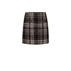 MORGAN Jupe Droite Imprimé Carreaux | 3 SUISSES 9 MORGAN Jupe Droite Imprimé Carreaux | 3 SUISSES -Chic Femme Soldes jupe droite imprime carreaux noir 3408396 6476144 44 1140x1140