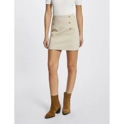 MORGAN Jupe Droite Taille Haute à Ponts | 3 SUISSES