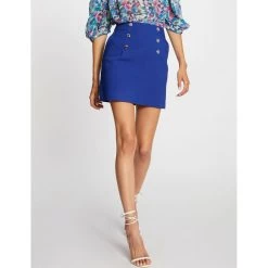 MORGAN Jupe Droite Taille Haute Avec Boutons | 3 SUISSES
