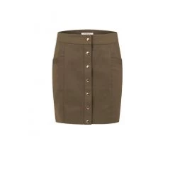 MORGAN Jupe Droite Taille Haute Boutonnée | 3 SUISSES 8 MORGAN Jupe Droite Taille Haute Boutonnée | 3 SUISSES -Chic Femme Soldes jupe droite taille haute boutonnee vert kaki 3392526 6374402 2 1140x1140