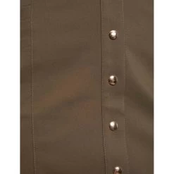 MORGAN Jupe Droite Taille Haute Boutonnée | 3 SUISSES 10 MORGAN Jupe Droite Taille Haute Boutonnée | 3 SUISSES -Chic Femme Soldes jupe droite taille haute boutonnee vert kaki 3392526 6374406 6 1140x1140