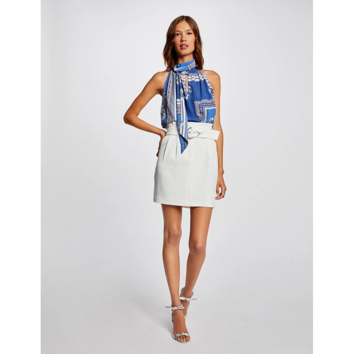 MORGAN Jupe Droite Taille Haute Ceinturée | 3 SUISSES 4 MORGAN Jupe Droite Taille Haute Ceinturée | 3 SUISSES – Image 2