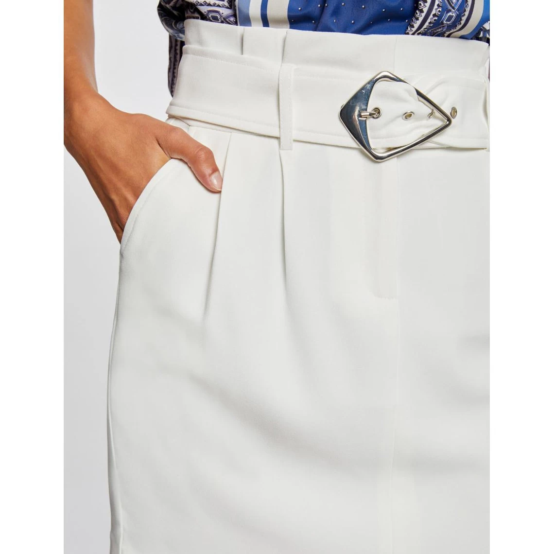 MORGAN Jupe Droite Taille Haute Ceinturée | 3 SUISSES 6 MORGAN Jupe Droite Taille Haute Ceinturée | 3 SUISSES – Image 4