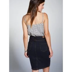 Jupe En Jean 5 Poches Fente Bas Du Dos Femme | Jupe Mi-longue 3 SUISSES -Chic Femme Soldes jupe en jean 5 poches fente bas du dos femme 3199876 4 1200x1200