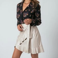 Jupe En Simili à Volants Jackie | Jupe Courte 3 SUISSES