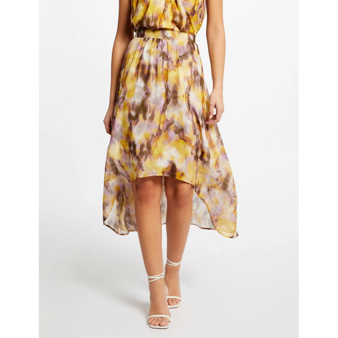 MORGAN Jupe évasée Asymétrique Imprimé Abstrait | 3 SUISSES 3 MORGAN Jupe évasée Asymétrique Imprimé Abstrait | 3 SUISSES