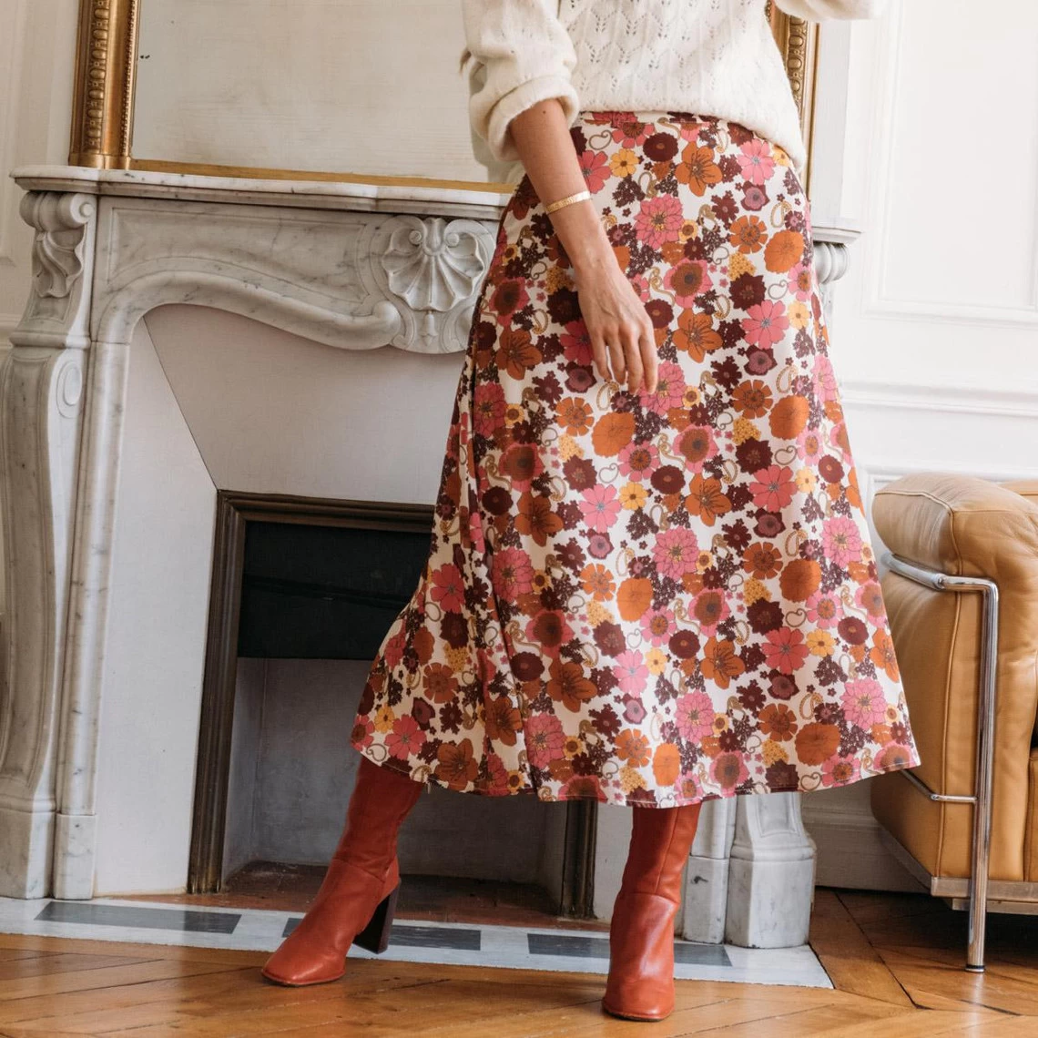 Jupe Longue à Fleurs Julie | 3 SUISSES 4 Jupe Longue à Fleurs Julie | 3 SUISSES – Image 2